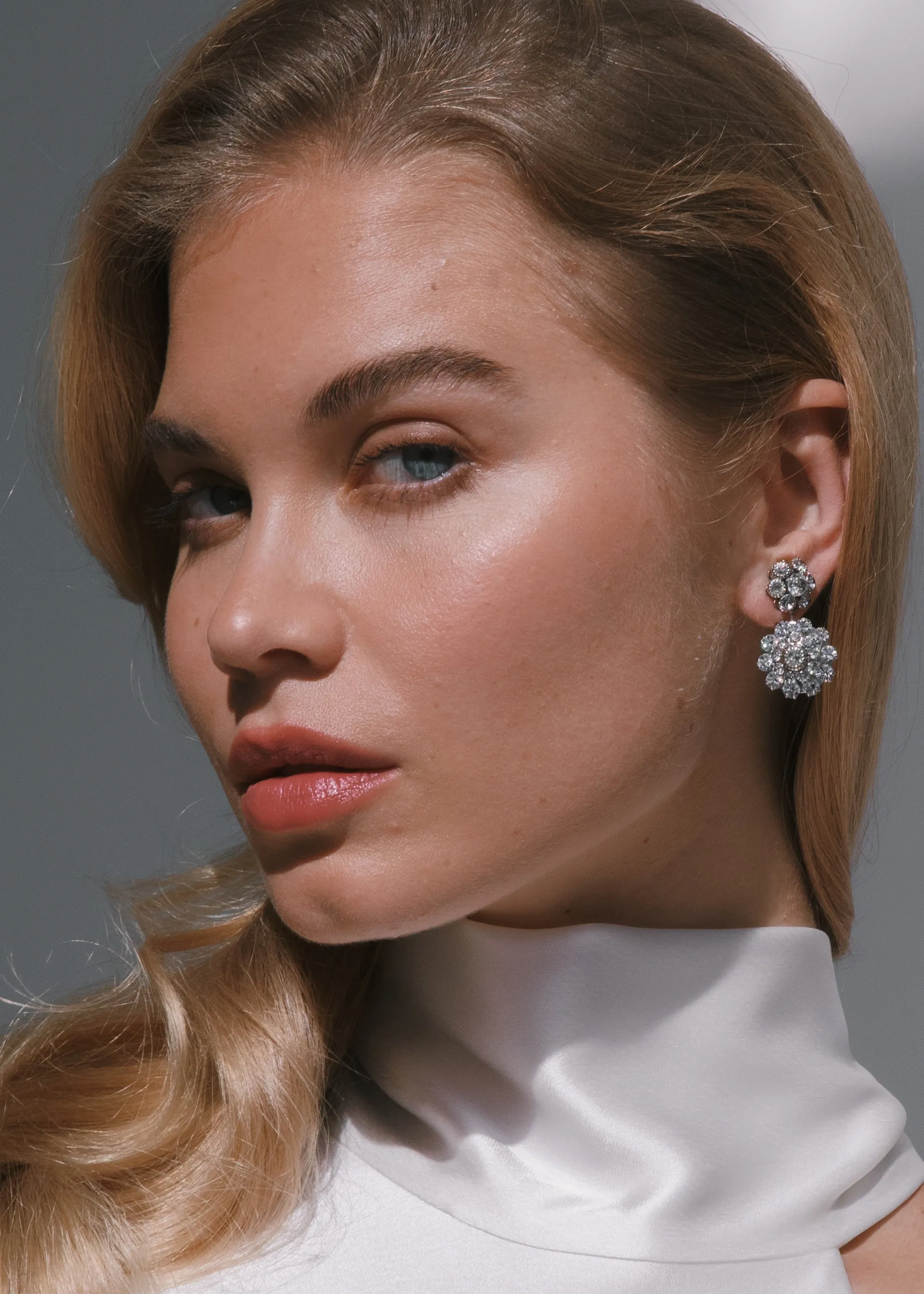 Karina Earrings -- Crystal