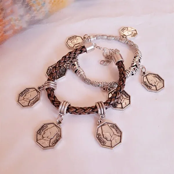 King Coins Bracelets Set