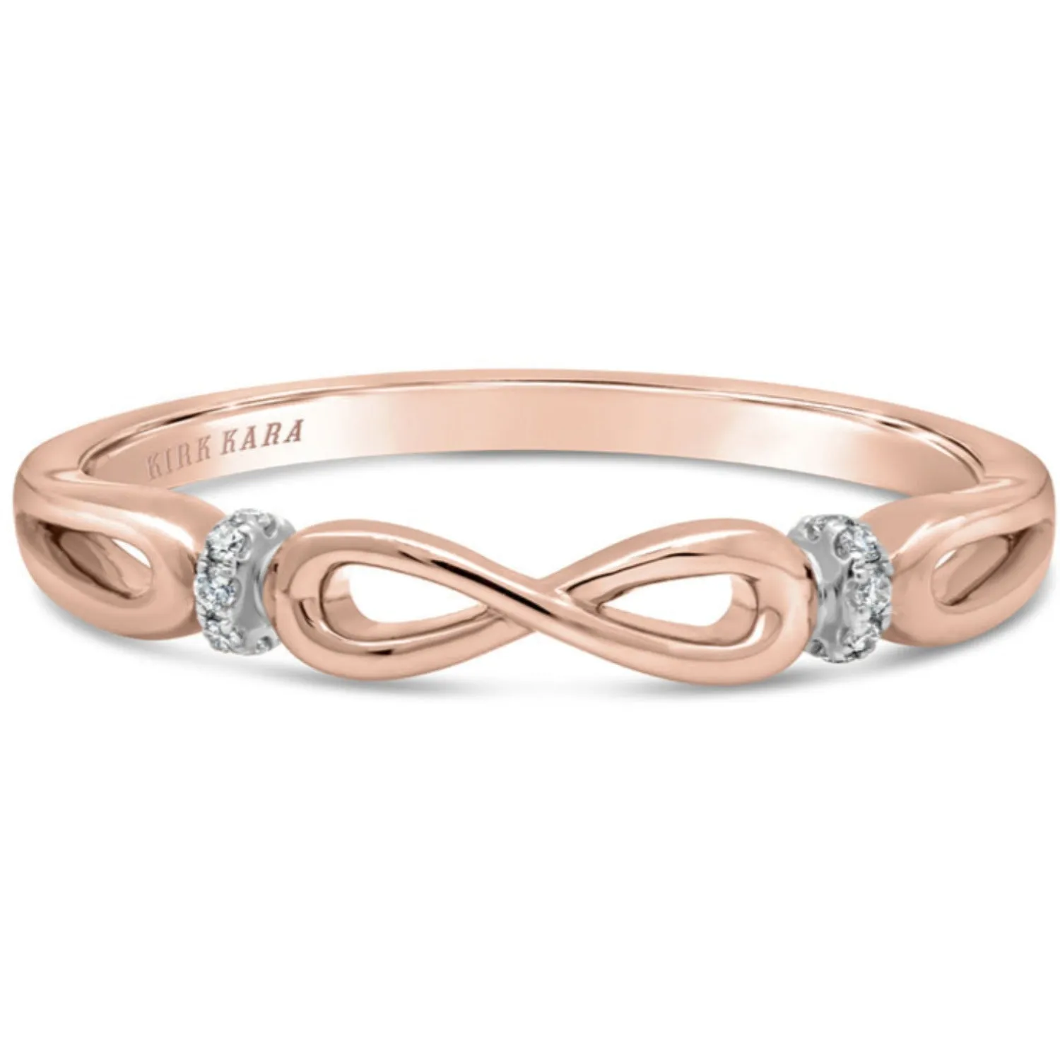 Kirk Kara "Pirouetta" Infinity Design Twist Diamond Wedding Band
