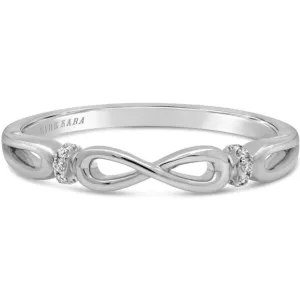 Kirk Kara "Pirouetta" Infinity Design Twist Diamond Wedding Band