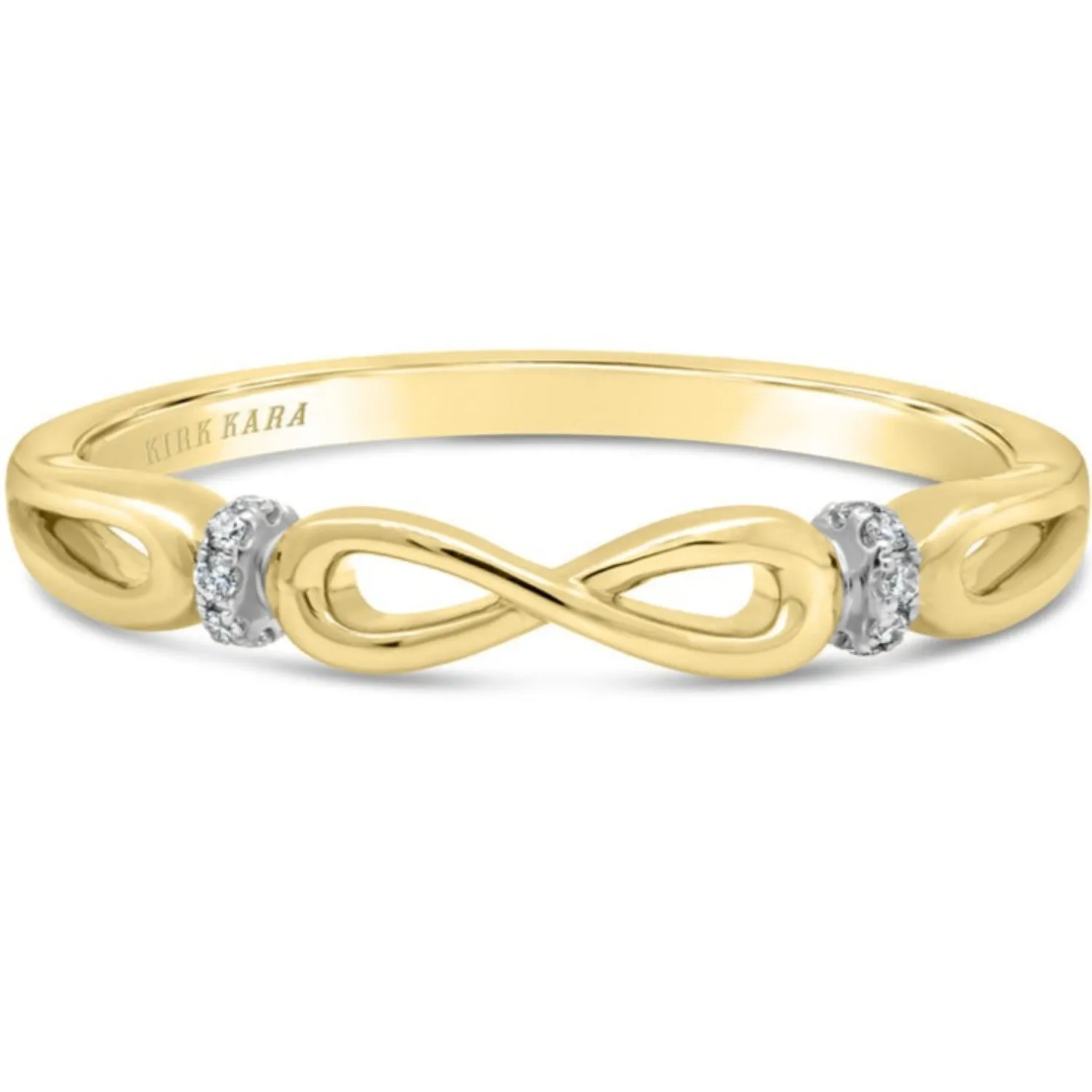 Kirk Kara "Pirouetta" Infinity Design Twist Diamond Wedding Band