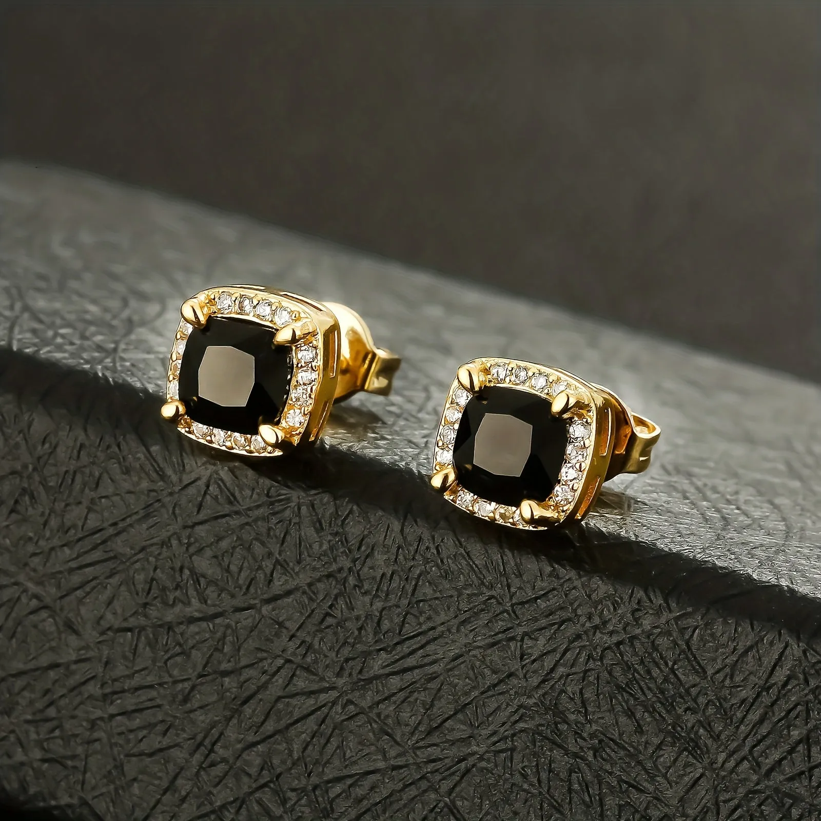 KRKC&CO Men's 6mm Zircon Earrings - Wedding Gift - Couple Earrings