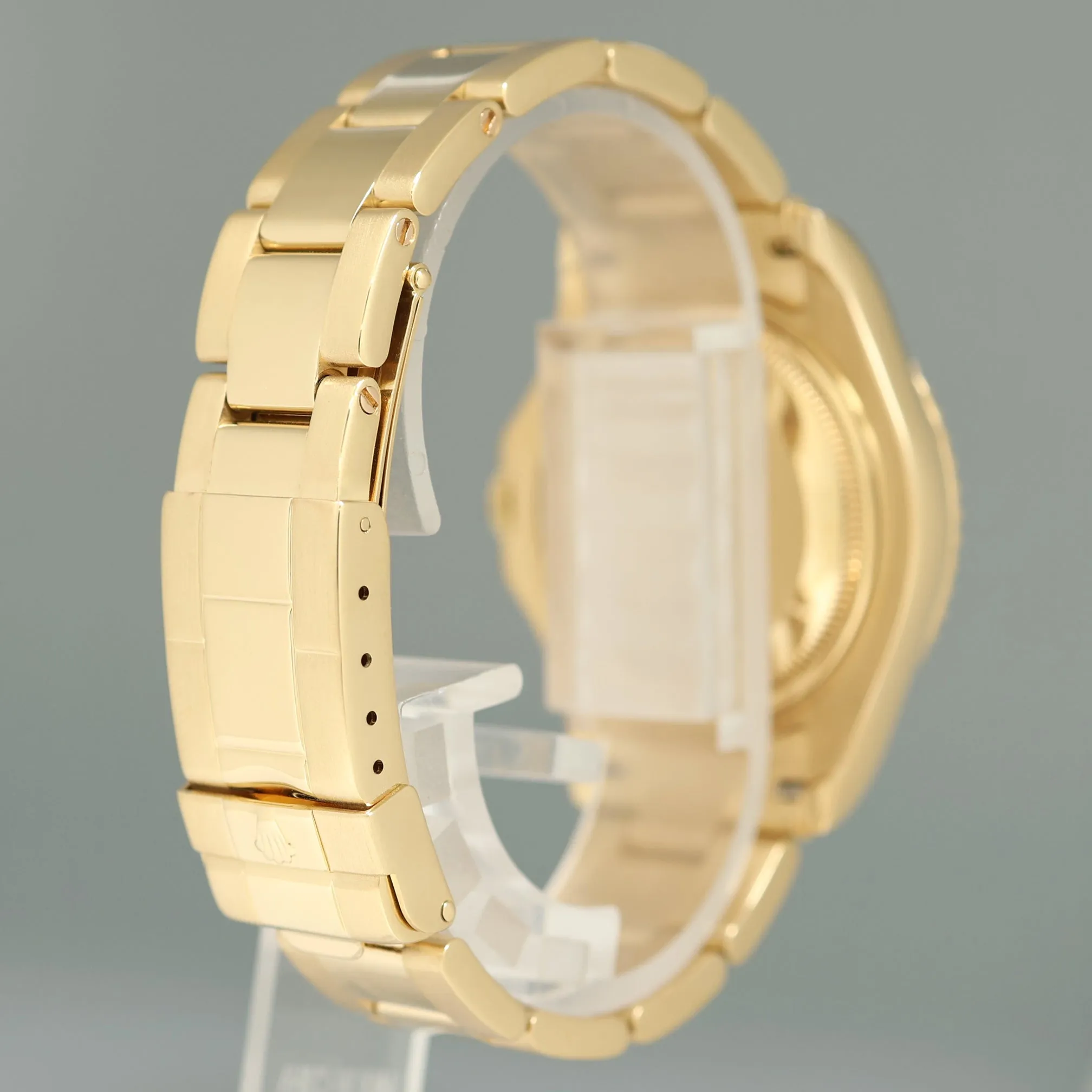 Ladies Rolex Yacht-Master 168628 35mm Yellow Gold White Sapphire Midsize Watch Box