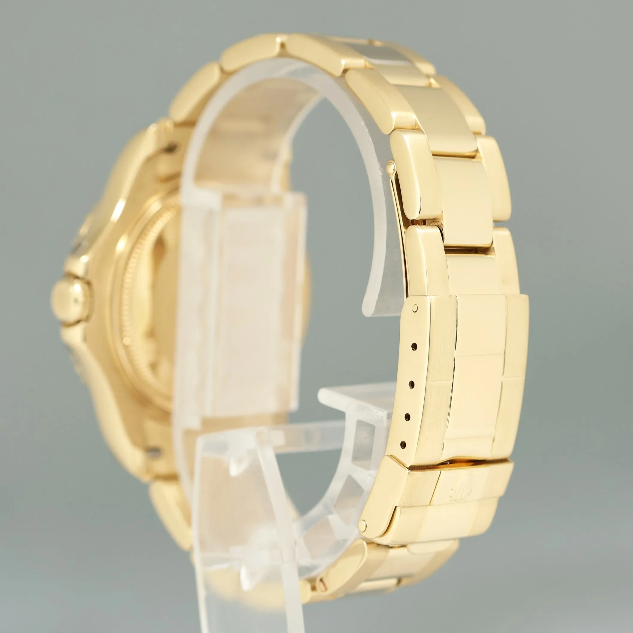Ladies Rolex Yacht-Master 168628 35mm Yellow Gold White Sapphire Midsize Watch Box