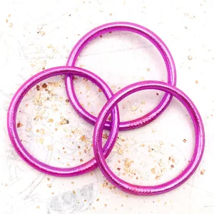 Large - Purple Buddha Leather Bracelet - Paris Find