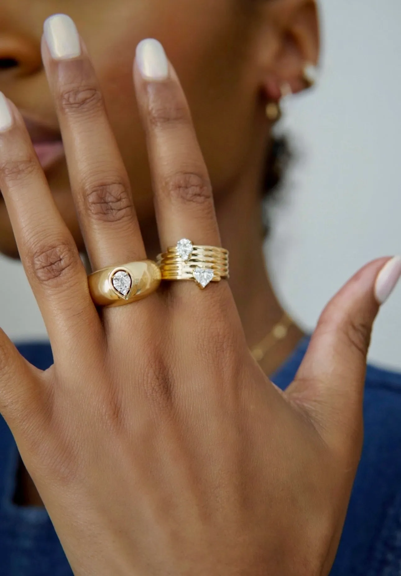 Le Cercle Illusion Pear And Heart Shaped Ring