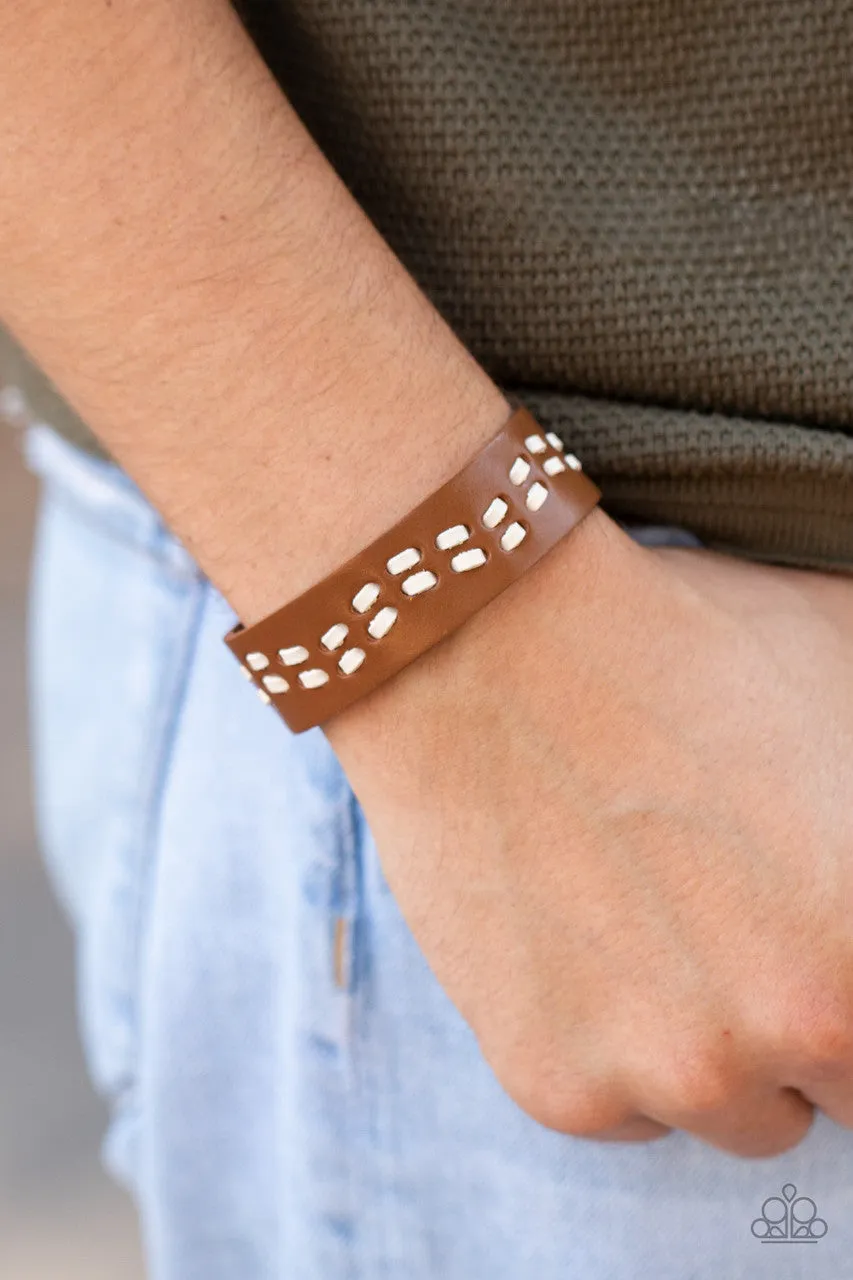 Leather is My Favorite Color Brown Paparazzi Bracelet