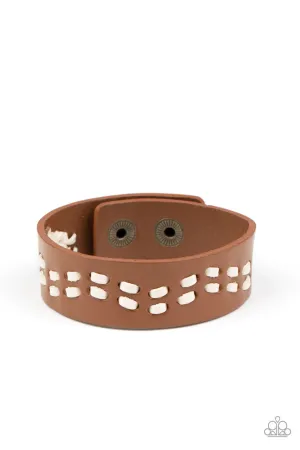 Leather is My Favorite Color Brown Paparazzi Bracelet