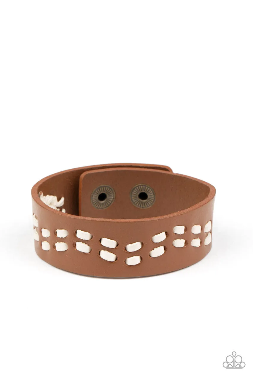 Leather is My Favorite Color Brown Paparazzi Bracelet