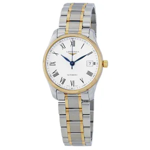 Longines Master Automatic White Dial Stainless Steel with Gold Band Automatic Men's Watch L2.518.5.11.7