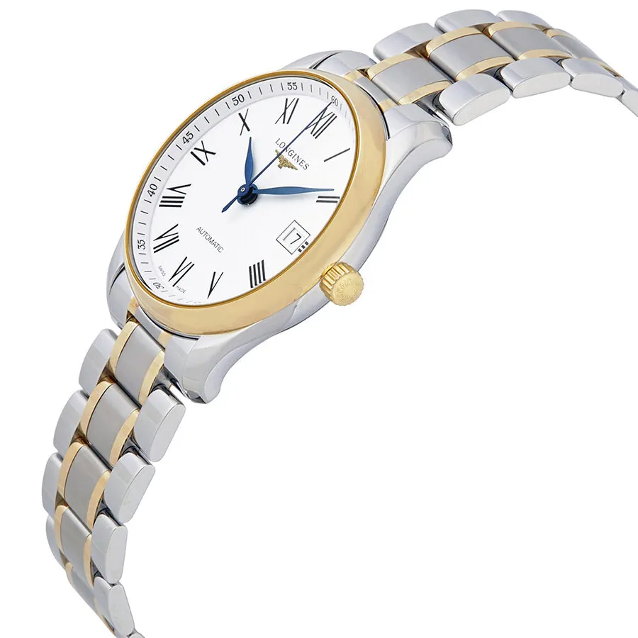 Longines Master Automatic White Dial Stainless Steel with Gold Band Automatic Men's Watch L2.518.5.11.7