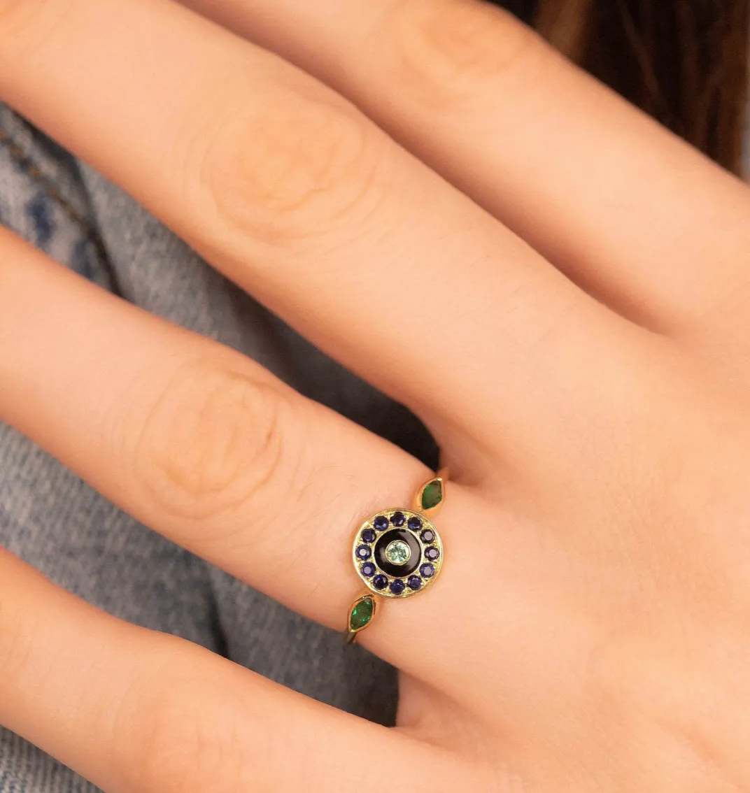 Luna Ring 1 - Green (By Special Order)