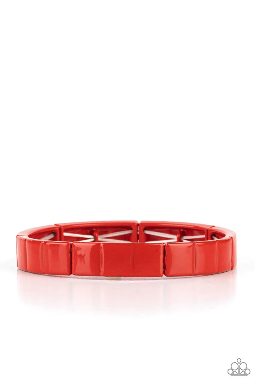 Material Movement Red Paparazzi Bracelet