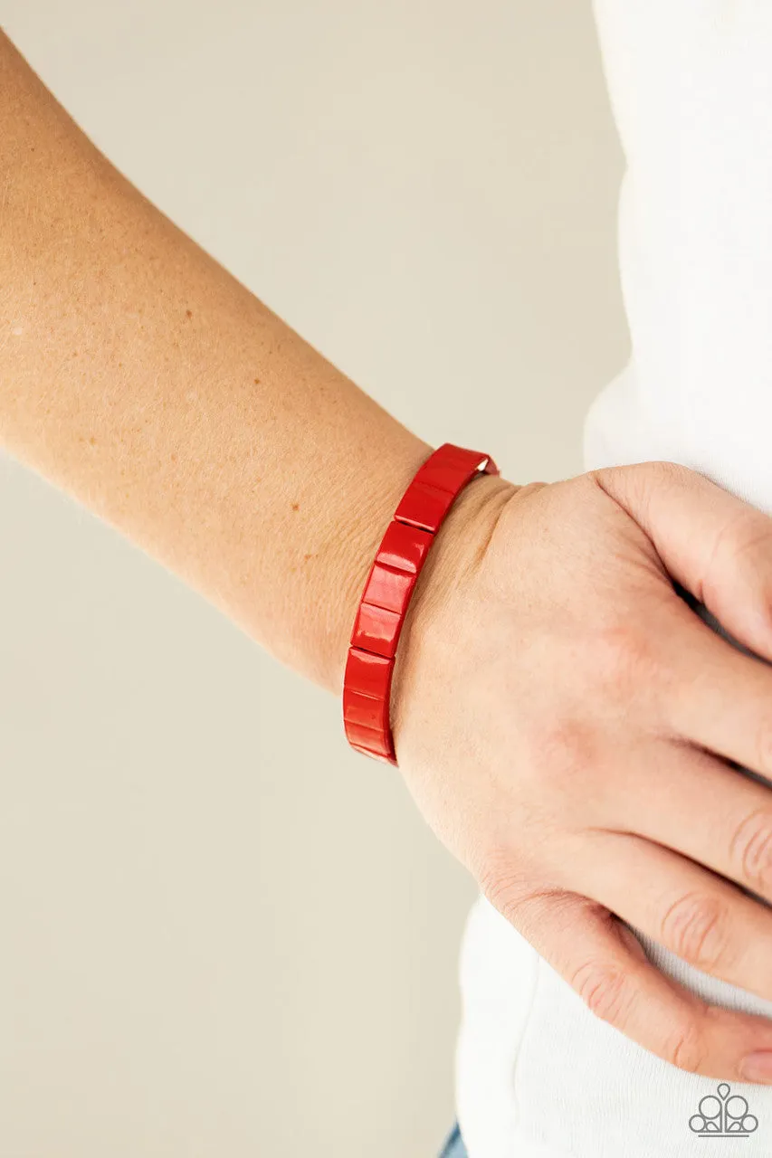 Material Movement Red Paparazzi Bracelet