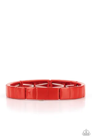Material Movement Red Paparazzi Bracelet