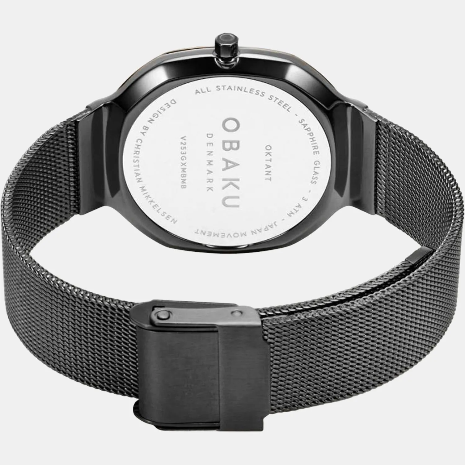 Men's Black Analog Stainless Steel Watch V253GXMBMB
