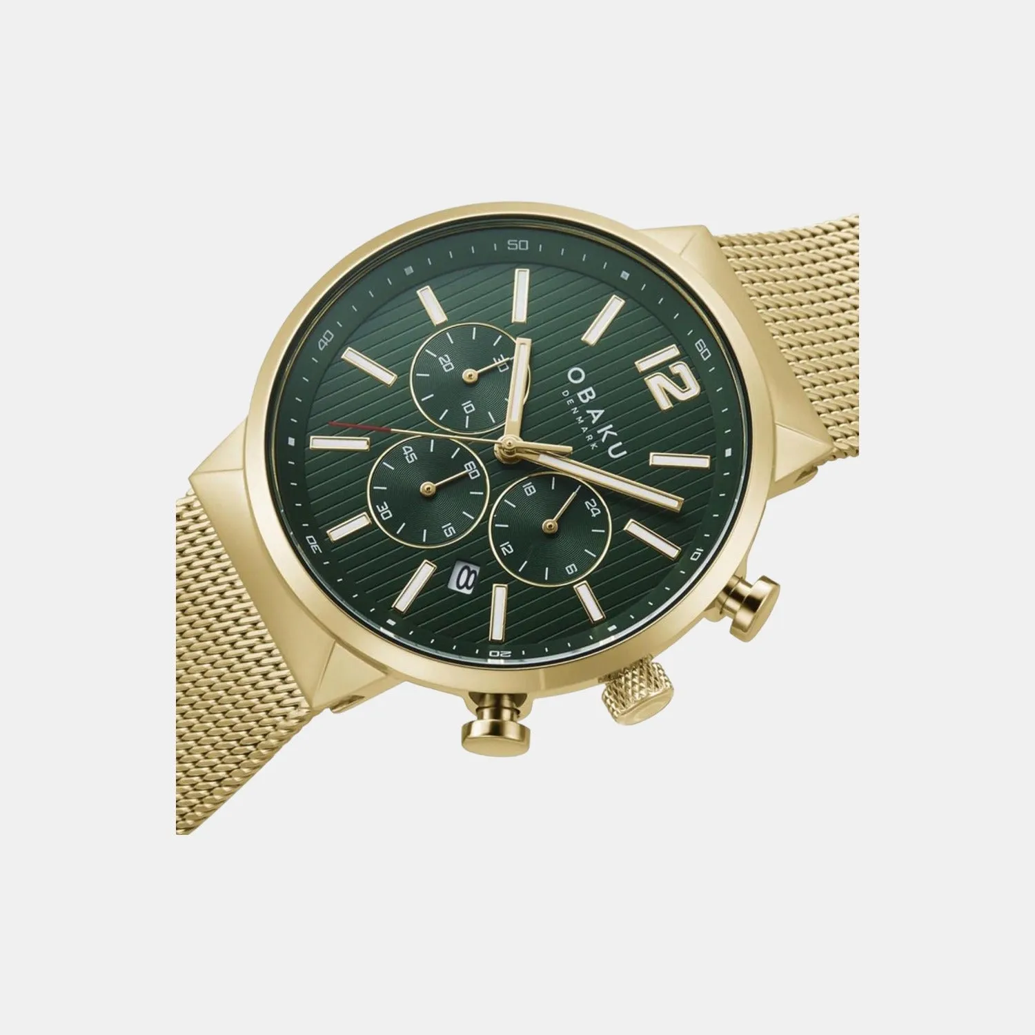 Men's Green Analog Stainless Steel Watch V180GCGEMG