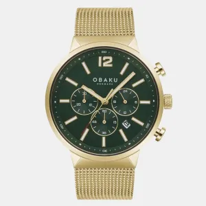 Men's Green Analog Stainless Steel Watch V180GCGEMG