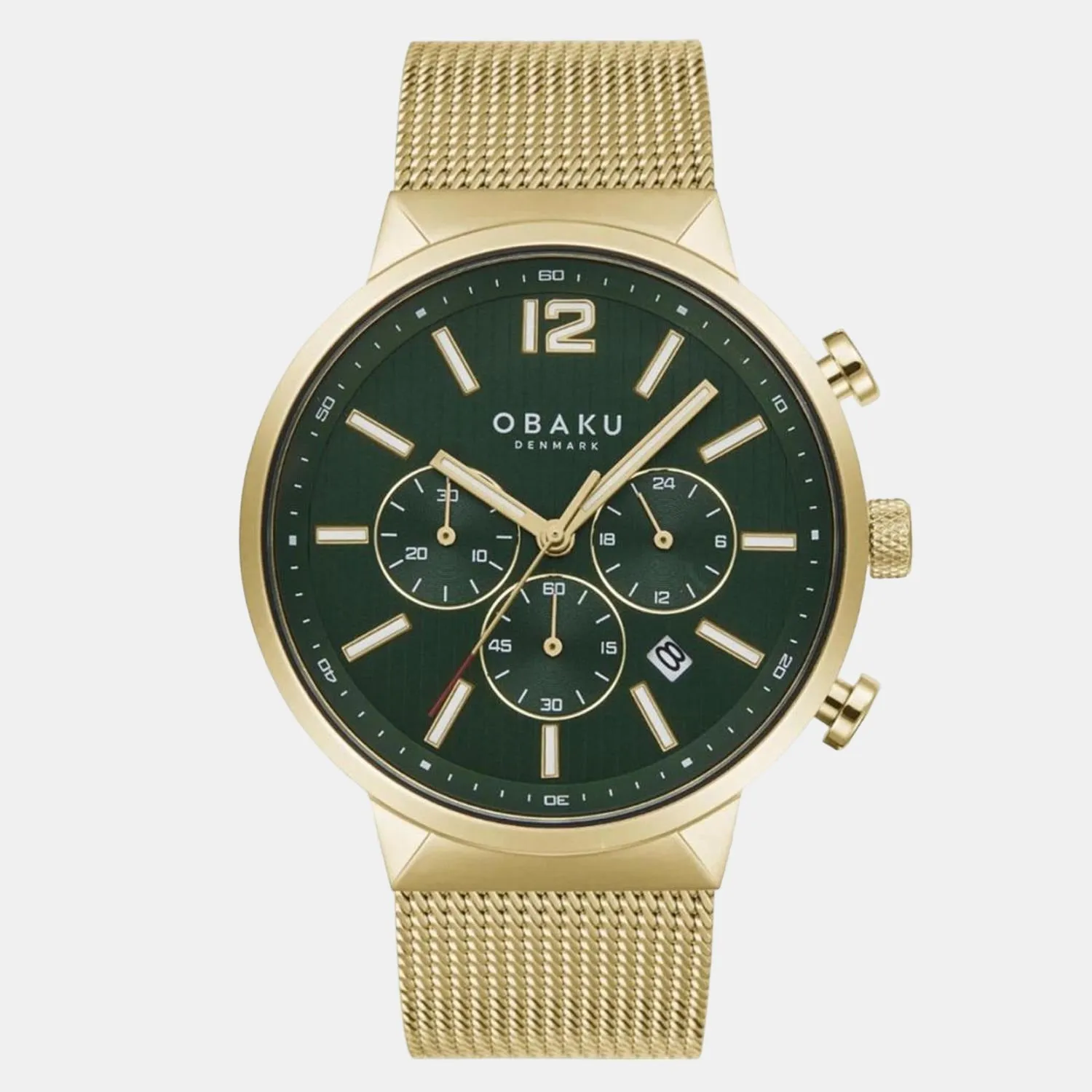 Men's Green Analog Stainless Steel Watch V180GCGEMG