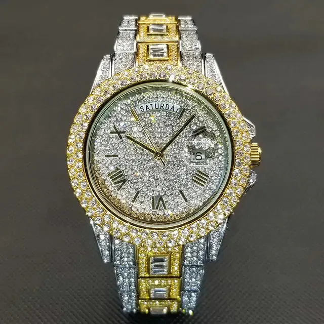 Men's Luxury Crystal Watch