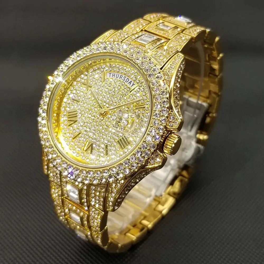 Men's Luxury Crystal Watch