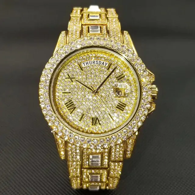 Men's Luxury Crystal Watch