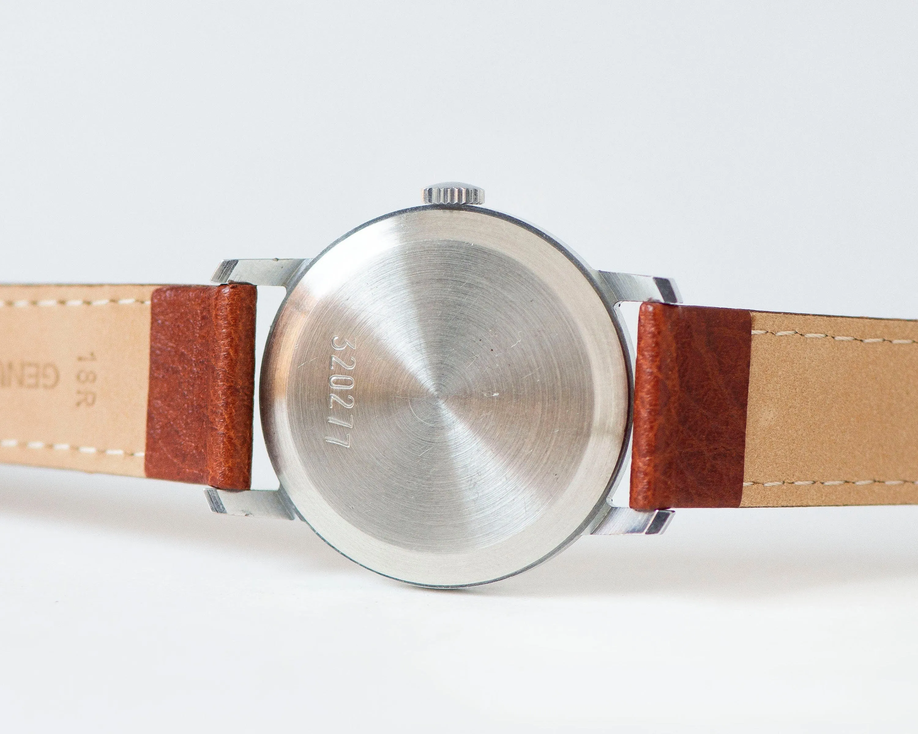 Men's wristwatch ZIM vintage, Roman numerals unisex watch, minimalist watch tomboy gift, dress watch boyfriend, premium leather strap new