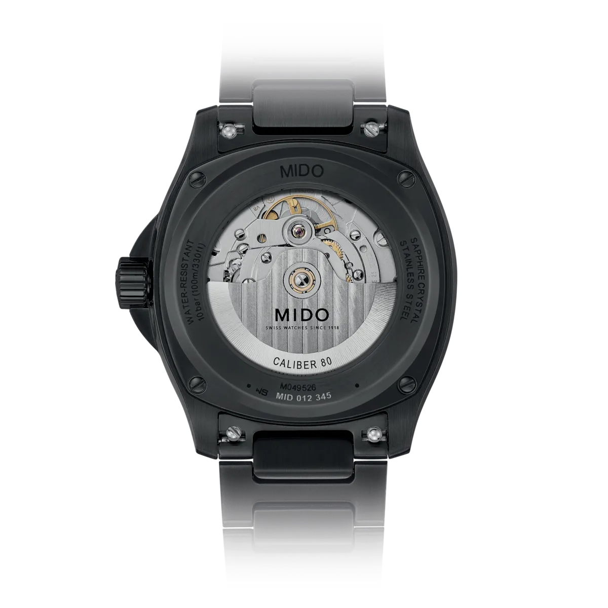 MIDO MULTIFORT TV BIG DATE BLACK PVD