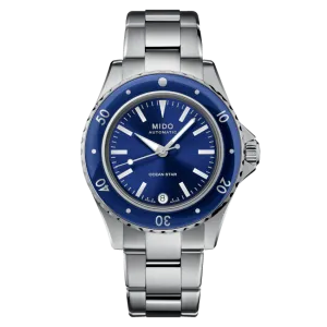 MIDO OCEAN STAR 36.5mm BLUE ON BRACELET