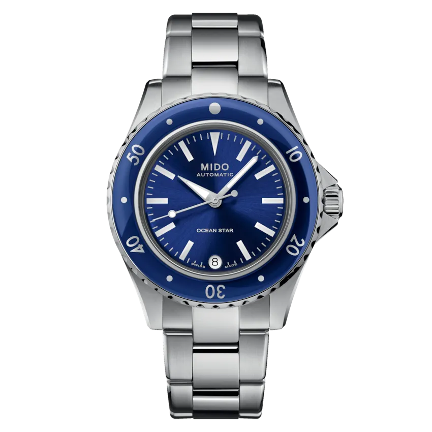 MIDO OCEAN STAR 36.5mm BLUE ON BRACELET