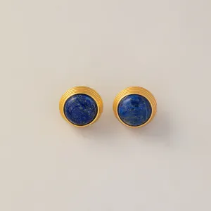Mihmily brand-retro lapis lazuli earrings, personalized and high-end with good luck
