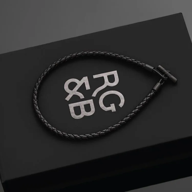 Minimal Bar Bracelet - Leather