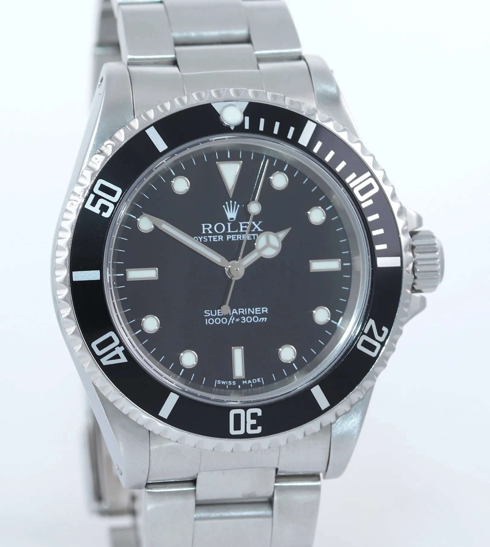 MINT 2005 Rolex Submariner No-Date 14060m Steel Black Dial Dive 40mm Watch Box
