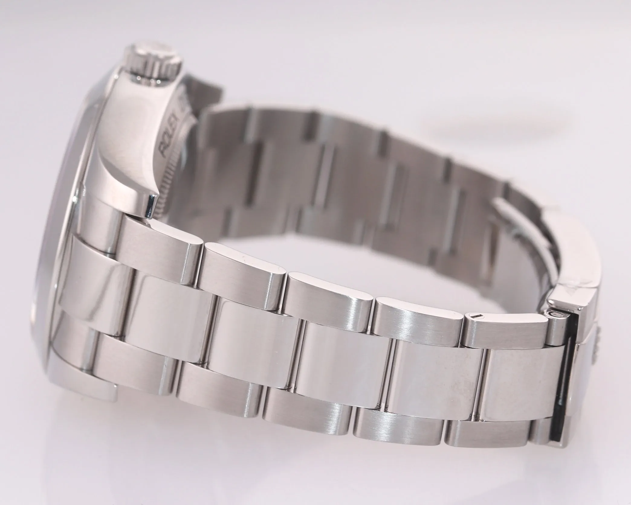 MINT Rolex Milgauss 116400 White Orange 40mm Steel Oyster Anti-Magnetic Watch