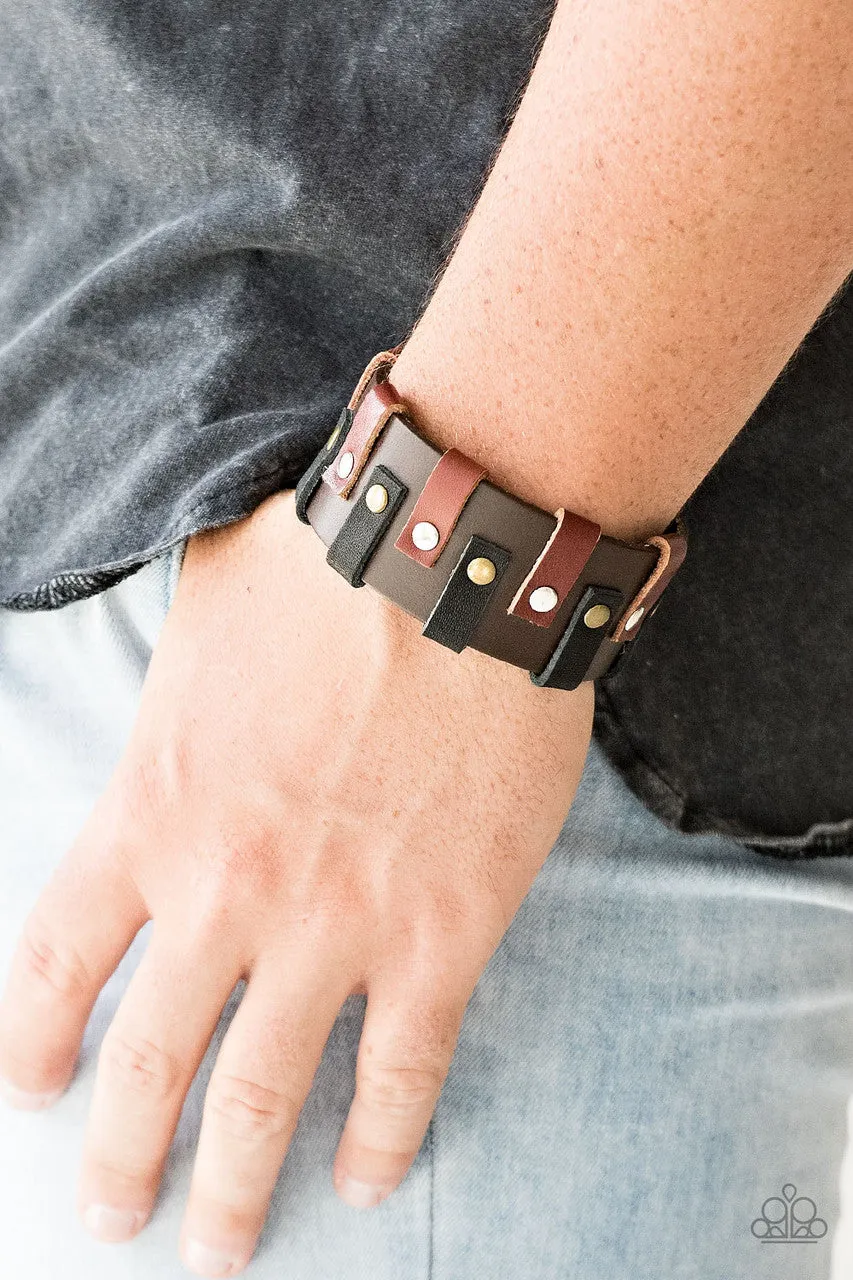 Modern Musketeer Brown Paparazzi Bracelet