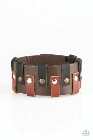 Modern Musketeer Brown Paparazzi Bracelet