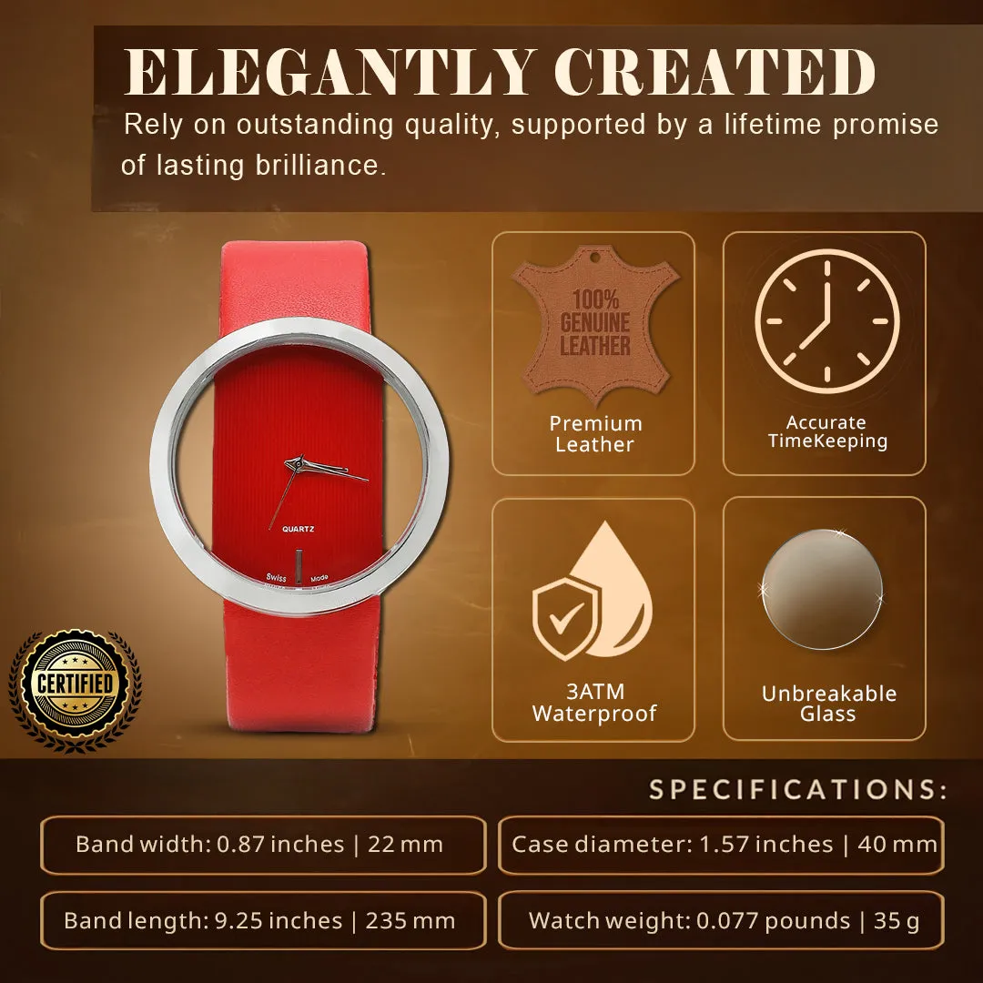 Modiva's Transparent Dial Wrist Watch