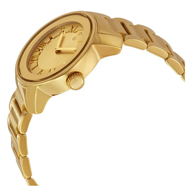 Movado Bold Series Gold Stainless Steel Gold Dial Quartz Watch for Ladies - 3600323