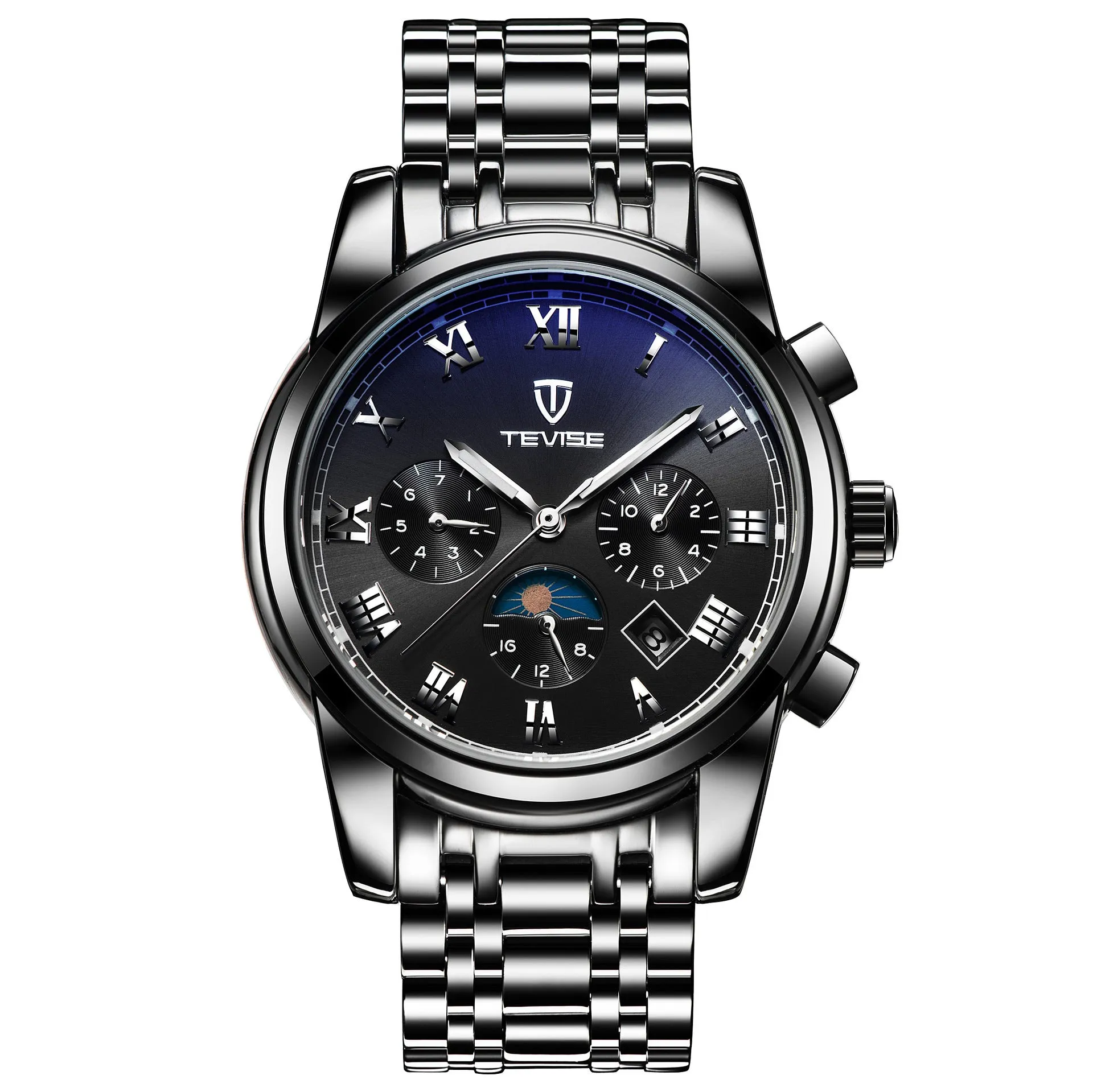 Multifunctional automatic mechanical  men's watches, waterproof leisure