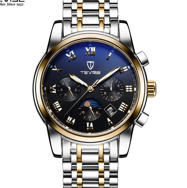 Multifunctional automatic mechanical  men's watches, waterproof leisure