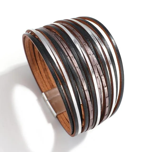 Multilayer Boho Threaded Bracelet for Women