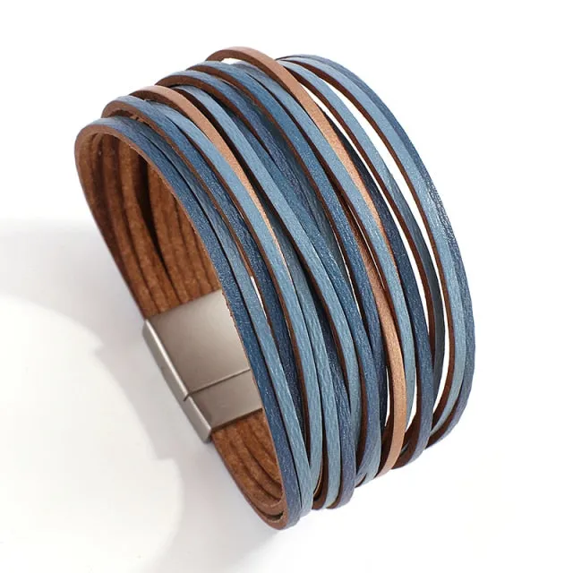 Multilayer Boho Threaded Bracelet for Women