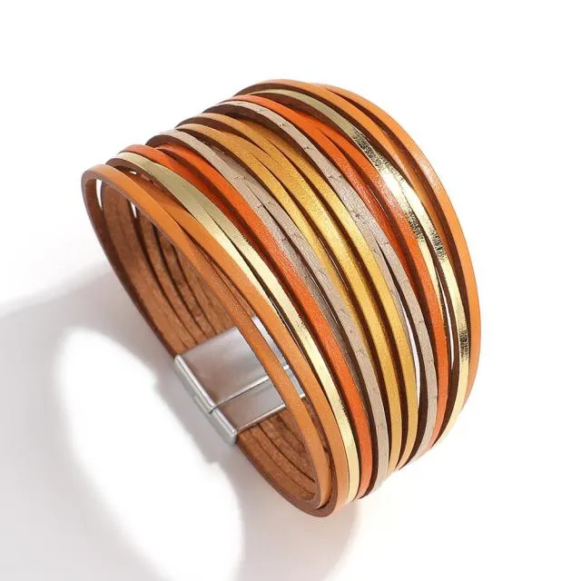 Multilayer Boho Threaded Bracelet for Women