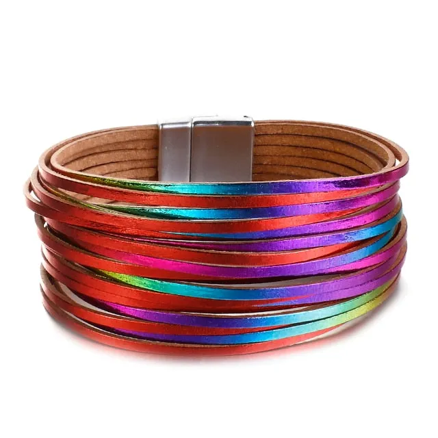 Multilayer Boho Threaded Bracelet for Women
