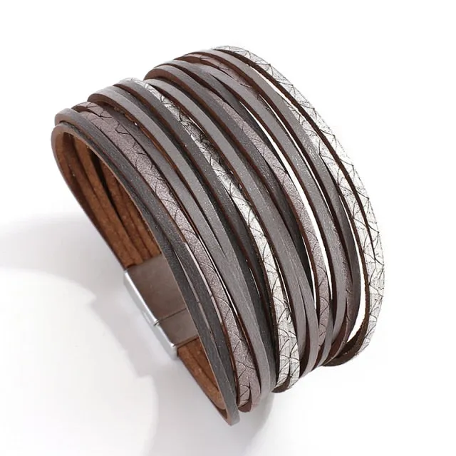 Multilayer Boho Threaded Bracelet for Women