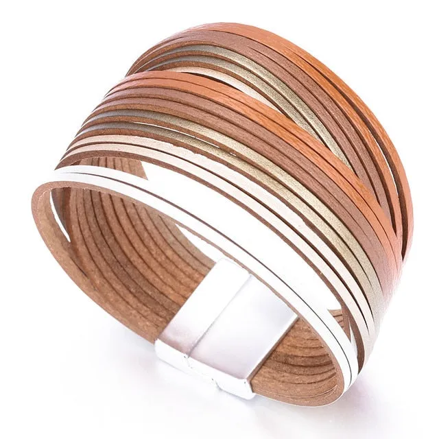 Multilayer Boho Threaded Bracelet for Women