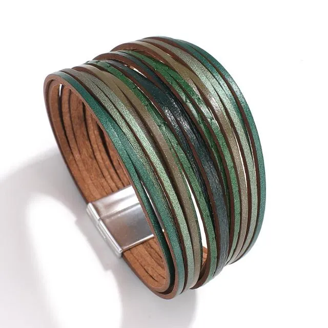 Multilayer Boho Threaded Bracelet for Women