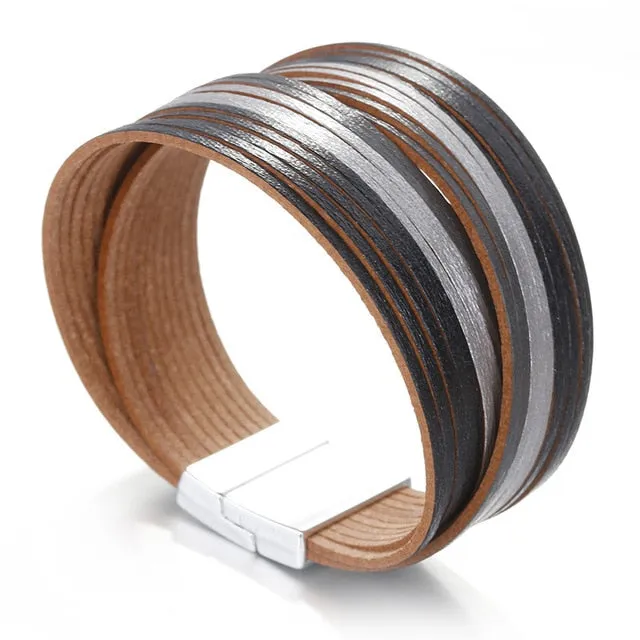 Multilayer Boho Threaded Bracelet for Women