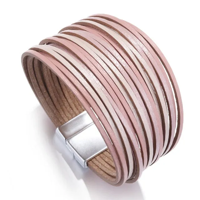Multilayer Boho Threaded Bracelet for Women