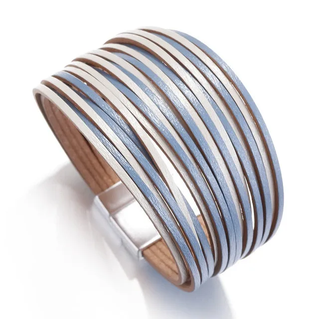 Multilayer Boho Threaded Bracelet for Women
